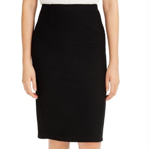 Eileen Fisher Black Knit Skirt (M/M) - Picture 1 of 5